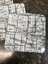 Load image into Gallery viewer, Vintage map Sioux Falls Coaster